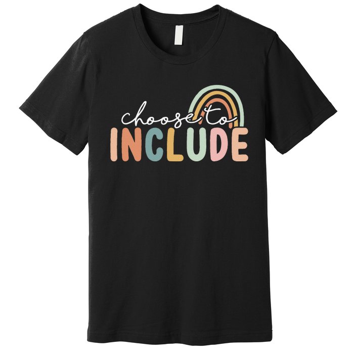 Choose To Include Special Education Teacher Autism Awareness Premium T-Shirt