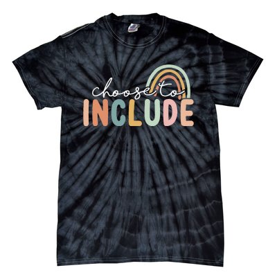 Choose To Include Special Education Teacher Autism Awareness Tie-Dye T-Shirt