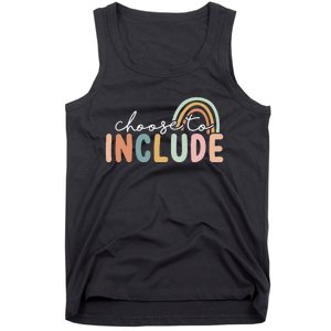 Choose To Include Special Education Teacher Autism Awareness Tank Top