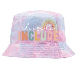 Choose To Include Special Education Teacher Autism Awareness Tie-Dyed Bucket Hat