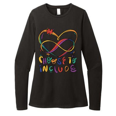 Choose To Include Autism Awareness Teacher Special Education Womens CVC Long Sleeve Shirt