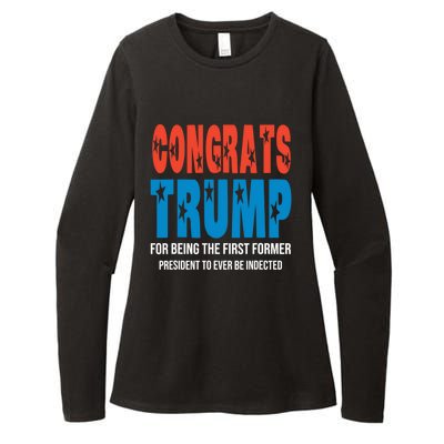 Congrats Trump Indicted Womens CVC Long Sleeve Shirt