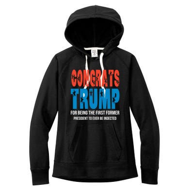 Congrats Trump Indicted Women's Fleece Hoodie