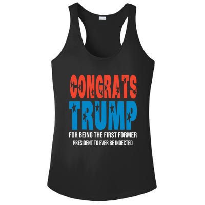 Congrats Trump Indicted Ladies PosiCharge Competitor Racerback Tank