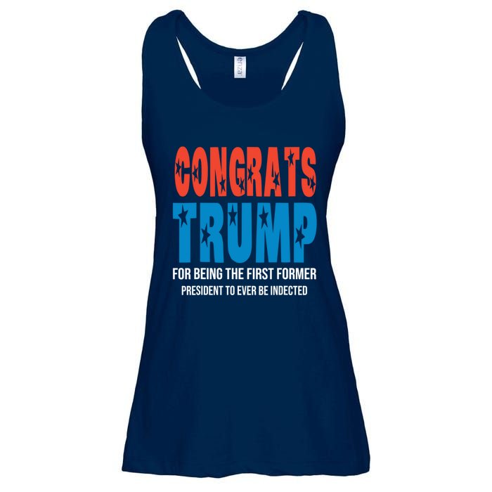 Congrats Trump Indicted Ladies Essential Flowy Tank