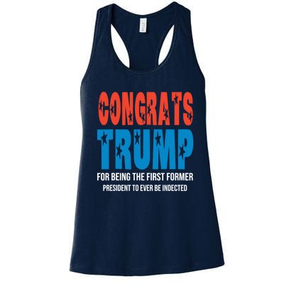 Congrats Trump Indicted Women's Racerback Tank