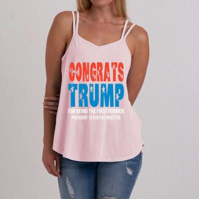 Congrats Trump Indicted Women's Strappy Tank