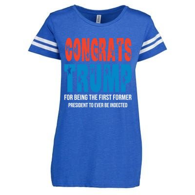 Congrats Trump Indicted Enza Ladies Jersey Football T-Shirt