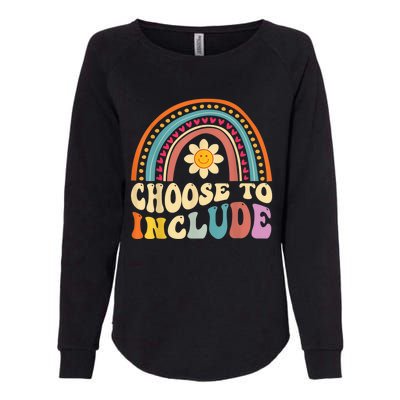 Choose To Include For Autism Teacher Special Education SPED Womens California Wash Sweatshirt