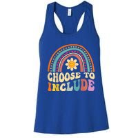 Choose To Include For Autism Teacher Special Education SPED Women's Racerback Tank