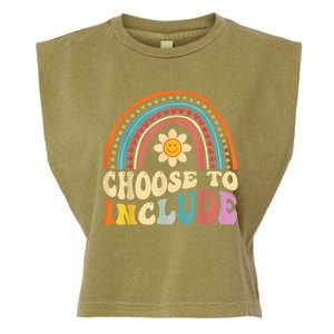 Choose To Include For Autism Teacher Special Education SPED Garment-Dyed Women's Muscle Tee