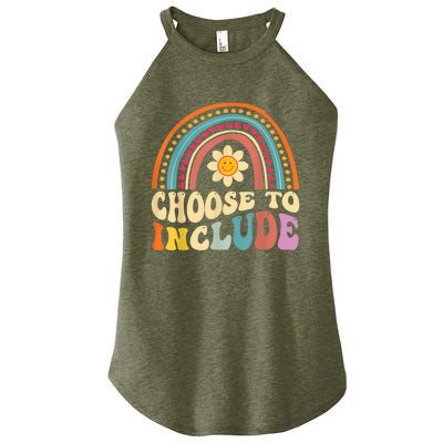 Choose To Include For Autism Teacher Special Education SPED Women's Perfect Tri Rocker Tank