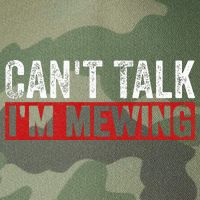 Can't Talk I'm Mewing Funny Quote Legacy Tie Dye Trucker Hat