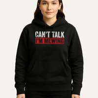 Can't Talk I'm Mewing Funny Quote Hoodie