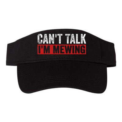 Can't Talk I'm Mewing Funny Quote Visor