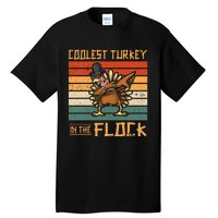 Coolest Turkey in the Flock Funny Thanksgiving Turkey Trot Tall T-Shirt