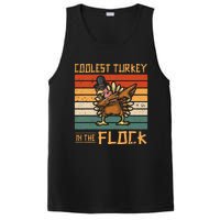 Coolest Turkey in the Flock Funny Thanksgiving Turkey Trot PosiCharge Competitor Tank