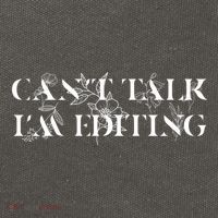 Can't Talk I'm Editing Photographer And Videographer Gift Cotton Canvas Backpack