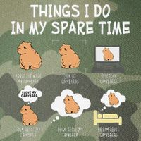 Capybara Things I Do In My Spare Time Funny Capybara Legacy Tie Dye Trucker Hat