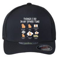 Capybara Things I Do In My Spare Time Funny Capybara Flexfit Unipanel Trucker Cap