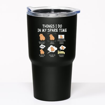 Capybara Things I Do In My Spare Time Funny Capybara Tumbler
