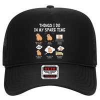 Capybara Things I Do In My Spare Time Funny Capybara Hat