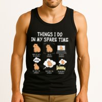 Capybara Things I Do In My Spare Time Funny Capybara Tank Top
