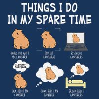 Capybara Things I Do In My Spare Time Funny Capybara Infant Baby Jersey Bodysuit