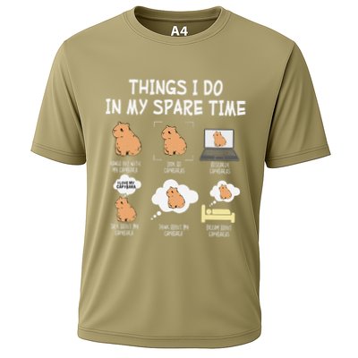 Capybara Things I Do In My Spare Time Funny Capybara Performance Shirt