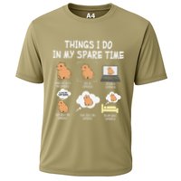 Capybara Things I Do In My Spare Time Funny Capybara Performance Shirt