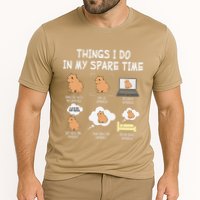Capybara Things I Do In My Spare Time Funny Capybara Performance Shirt