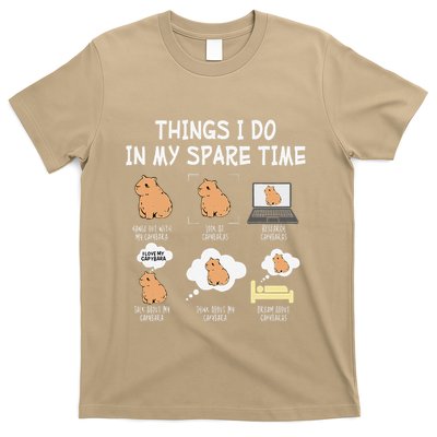 Capybara Things I Do In My Spare Time Funny Capybara T-Shirt