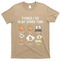 Capybara Things I Do In My Spare Time Funny Capybara T-Shirt
