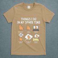Capybara Things I Do In My Spare Time Funny Capybara T-Shirt