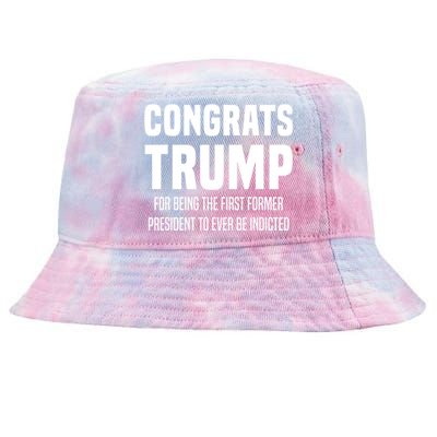 Congrats Trump Indicted Tie-Dyed Bucket Hat