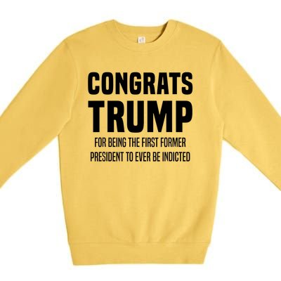 Congrats Trump Indicted Premium Crewneck Sweatshirt