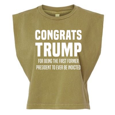 Congrats Trump Indicted Garment-Dyed Women's Muscle Tee