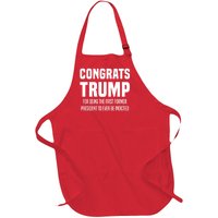 Congrats Trump Indicted Full-Length Apron With Pockets