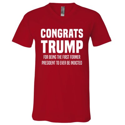 Congrats Trump Indicted V-Neck T-Shirt