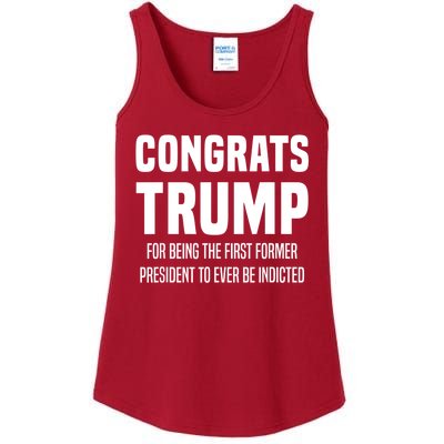 Congrats Trump Indicted Ladies Essential Tank