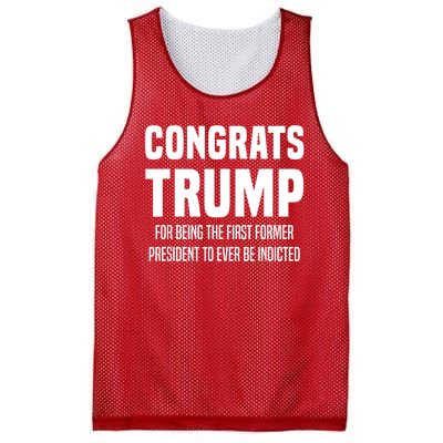 Congrats Trump Indicted Mesh Reversible Basketball Jersey Tank