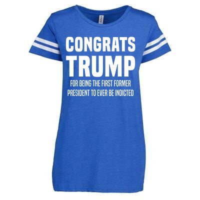 Congrats Trump Indicted Enza Ladies Jersey Football T-Shirt