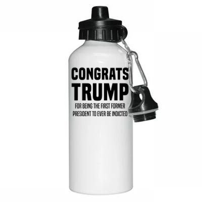 Congrats Trump Indicted Aluminum Water Bottle