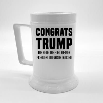 Congrats Trump Indicted Beer Stein