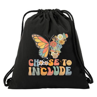 Choose To Include Special Education Teacher Autism Awareness Drawstring Bag