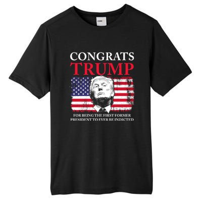 Congrats Trump Indicted Funny Trump Indictment Tall Fusion ChromaSoft Performance T-Shirt