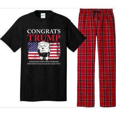 Congrats Trump Indicted Funny Trump Indictment Pajama Set