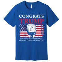 Congrats Trump Indicted Funny Trump Indictment Premium T-Shirt