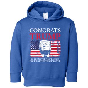 Congrats Trump Indicted Funny Trump Indictment Toddler Hoodie