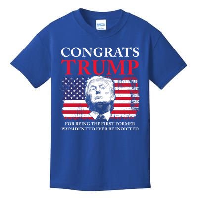 Congrats Trump Indicted Funny Trump Indictment Kids T-Shirt